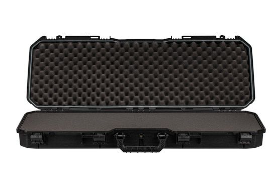 Plano 42" All Weather rifle and shotgun hardcase features tough foam lining, pluck-and-pull custom fit panel, and rubber o-ring